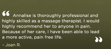Therapeutic Massage To Go Testimonial